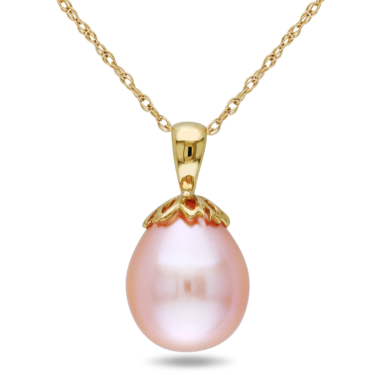 Pendentif Charm Perle Rose - Bijou Fantaisie Neuf Sans Emballage