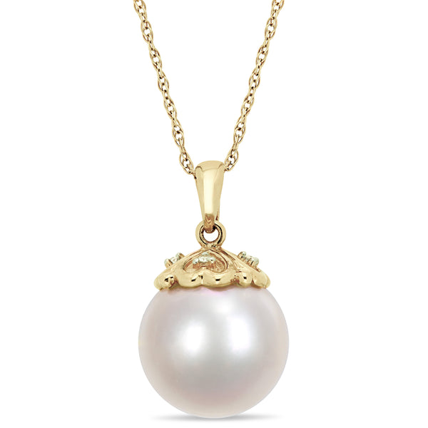 Collier perle et diamants #92