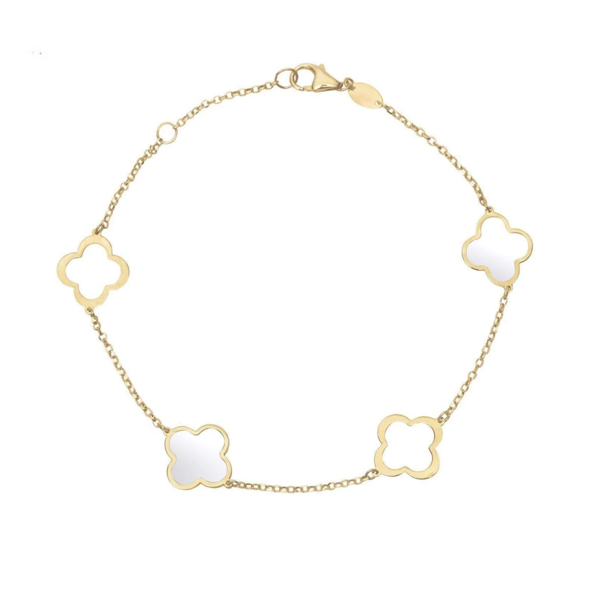 Bracelet Trèfle BRG002 - Nacre de perle