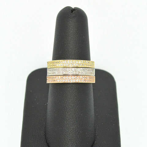 Bague semi-éternité double R079