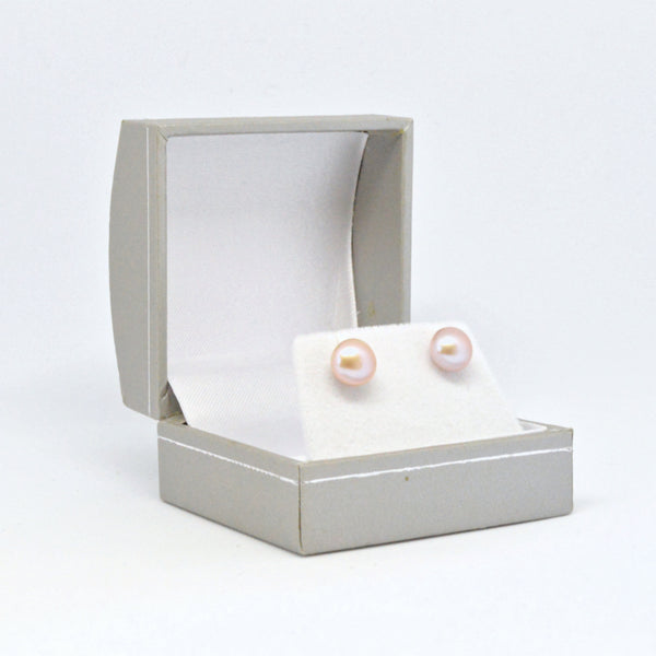 Boucles d'oreilles perles rose