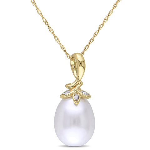 Collier perle et diamants #70
